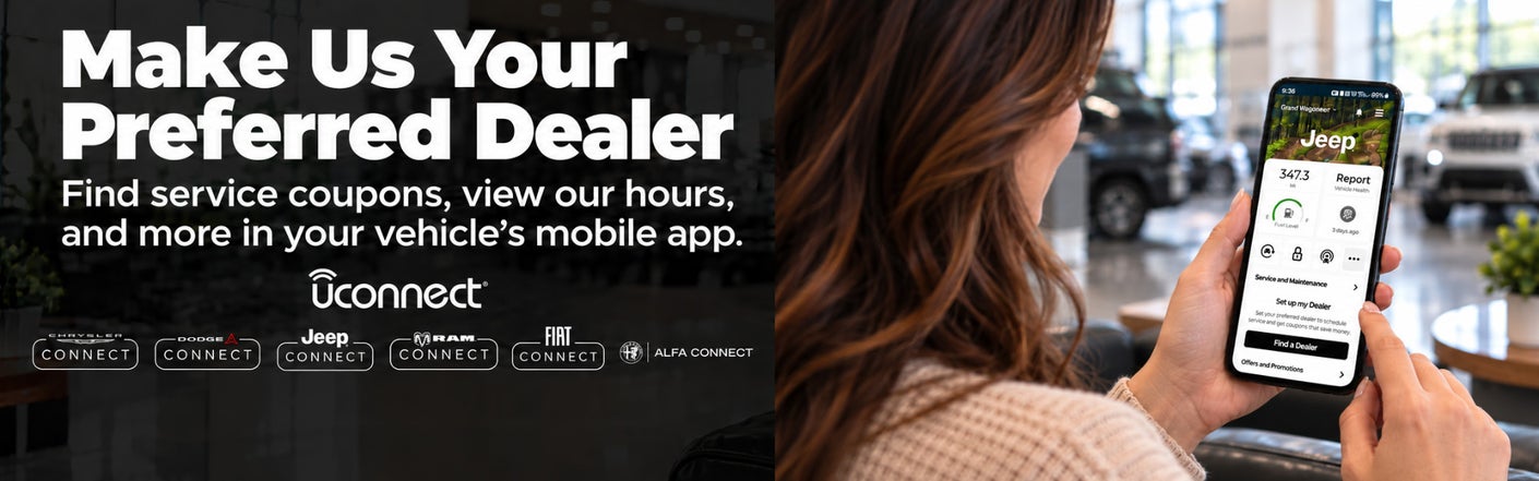 uconnect® make us your preferred dealer | Don Nester Chrysler Dodge Jeep Ram in Houghton Lake MI