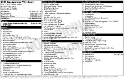 2023 Jeep Wrangler 2-Door Willys Sport