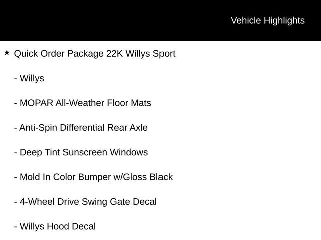 2023 Jeep Wrangler 2-Door Willys Sport