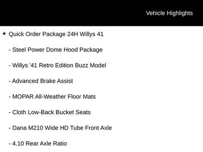 2026 Jeep Wrangler WRANGLER 4-DOOR WILLYS '41