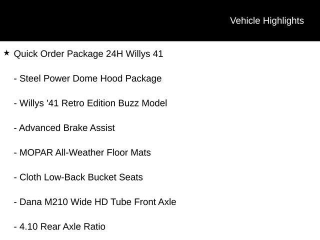 2026 Jeep Wrangler WRANGLER 4-DOOR WILLYS '41