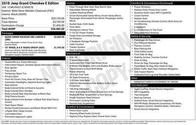 2018 Jeep Grand Cherokee Laredo E 4x4