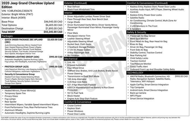 2020 Jeep Grand Cherokee Upland