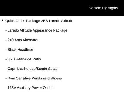 2026 Jeep Grand Cherokee GRAND CHEROKEE LAREDO ALTITUDE 4X4