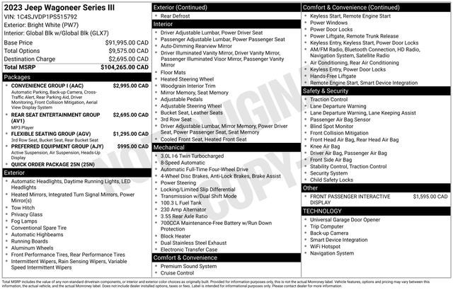 2023 Jeep Wagoneer Series III