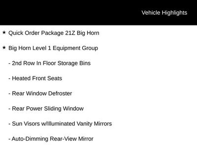 2025 RAM Ram 1500 RAM 1500 BIG HORN CREW CAB 4X4 5'7' BOX