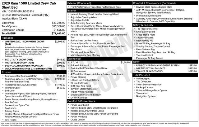 2020 RAM 1500 Limited