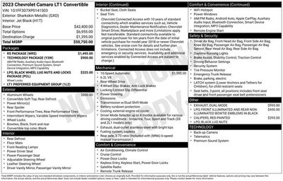 2023 Chevrolet Camaro LT1