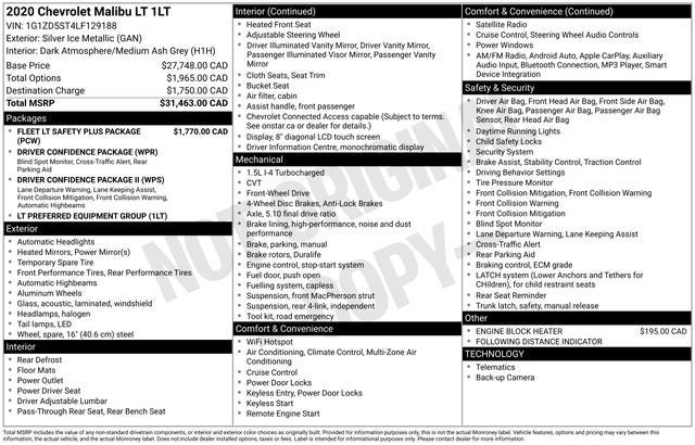 2020 Chevrolet Malibu LT