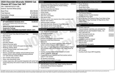 2020 Chevrolet Silverado 3500HD Chassis Work Truck