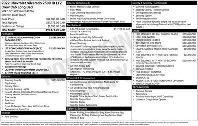 2022 Chevrolet Silverado 2500HD LTZ