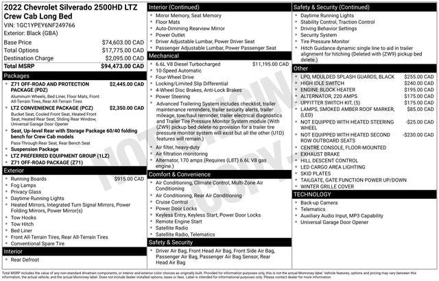 2022 Chevrolet Silverado 2500HD LTZ