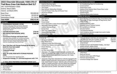 2022 Chevrolet Silverado 1500 LTD LT Trail Boss