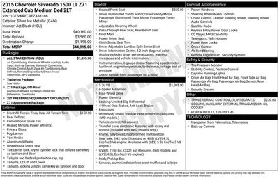 2015 Chevrolet Silverado 1500 2LT