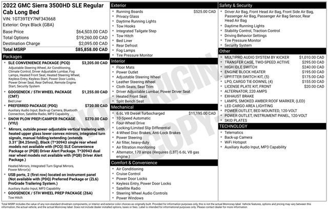 2022 GMC Sierra 3500HD SLE