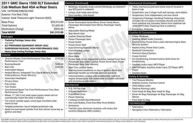 2011 GMC Sierra 1500 SLT