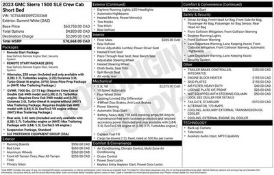 2023 GMC Sierra 1500 SLE