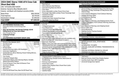 2024 GMC Sierra 1500 AT4