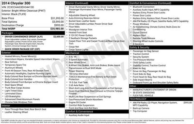 2014 Chrysler 300 Base