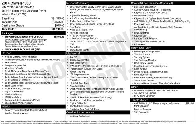 2014 Chrysler 300 Base