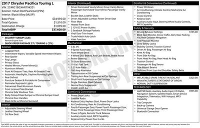 2017 Chrysler Pacifica Touring-L