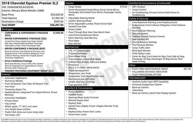 2018 Chevrolet Equinox Premier