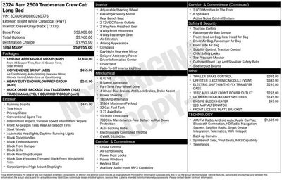 2024 RAM Ram 2500 RAM 2500 TRADESMAN CREW CAB 4X4 8' BOX