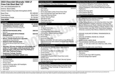 2022 Chevrolet Silverado 1500 4WD Crew Cab Standard Bed LT