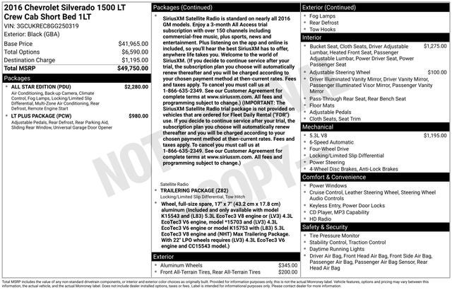 2016 Chevrolet Silverado 1500 1LT