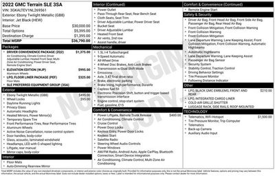 2022 GMC Terrain AWD SLE