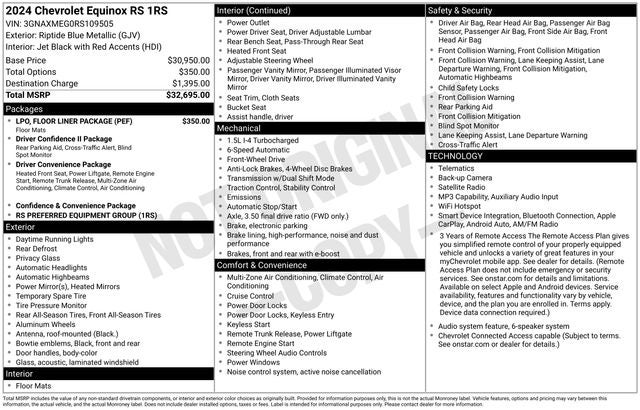 2024 Chevrolet Equinox FWD RS