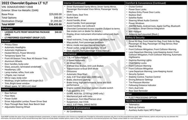 2022 Chevrolet Equinox AWD LT