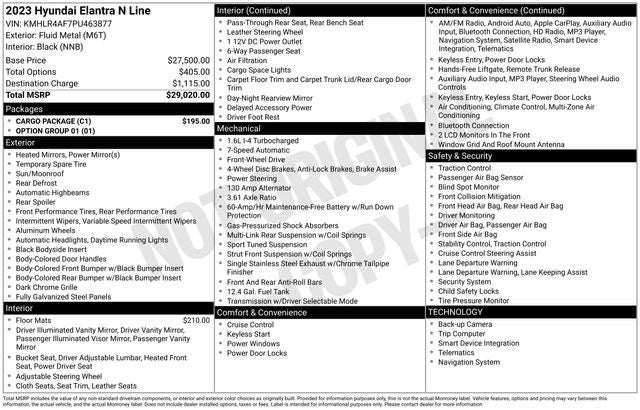 2023 Hyundai Elantra N Line